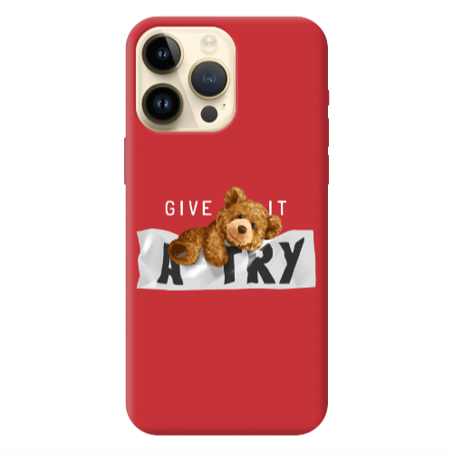 Apple iPhone 13 Pro Max Give me Red Colored Silicone TPU Θήκη