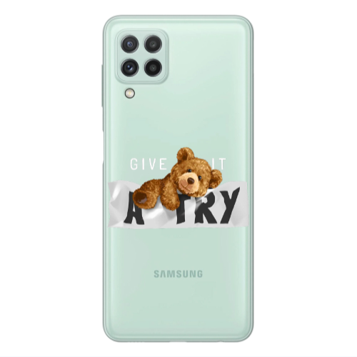 Samsung A22 4G Give me Transparent Silicone TPU Θήκη