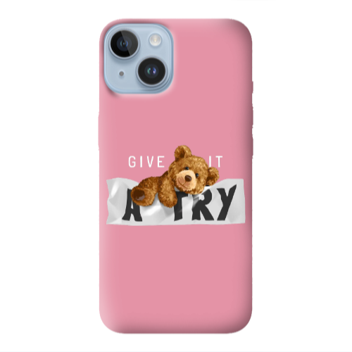 Apple iPhone 14  Give me Pink Colored Silicone TPU Θήκη