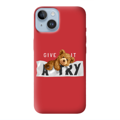 Apple iPhone 14 Plus Give me Red Colored Silicone TPU Θήκη
