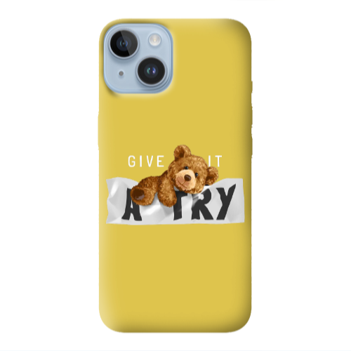 Apple iPhone 14 Plus Give me Yellow Colored Silicone TPU Θήκη