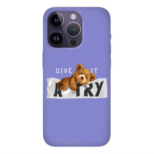 Apple iPhone 14 Pro  Give me Purple Colored Silicone TPU Θήκη