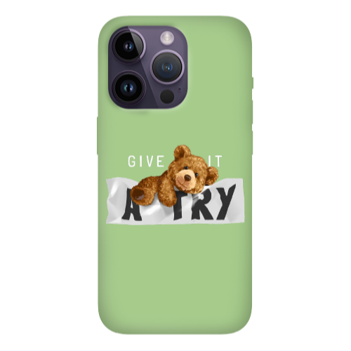 Apple iPhone 14 Pro Max Give me Light Green Colored Silicone TPU Θήκη