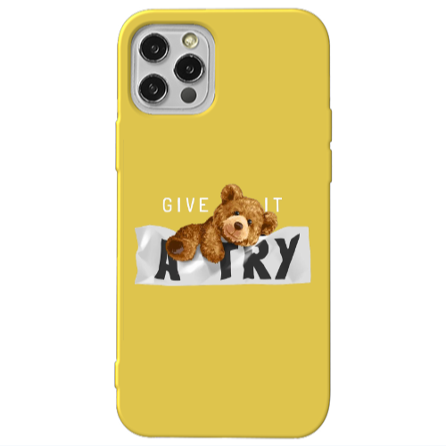 Apple iPhone 13 Pro Give me Yellow Colored Silicone TPU Θήκη