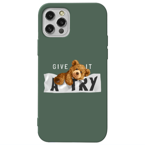 Apple iPhone 13 Pro Give me Dark Green Colored Silicone TPU Θήκη