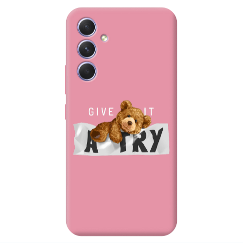 Samsung A54 Give me Pink Colored Silicone TPU Θήκη