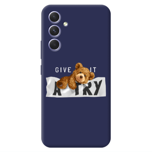 Samsung A54 Give me Dark blue Colored Silicone TPU Θήκη