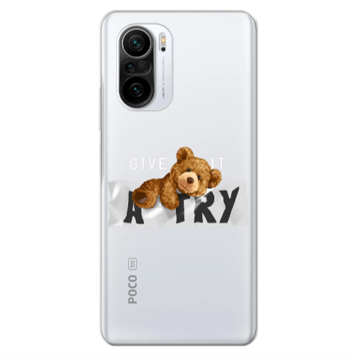 Xiaomi Poco F3 Give me Transparent Silicone TPU Θήκη