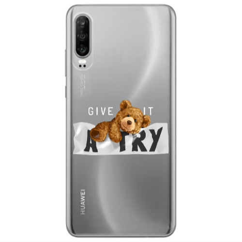Huawei P30 Give me Transparent Silicone TPU Θήκη
