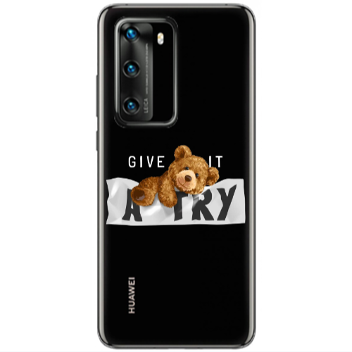 Huawei P40 Give me Transparent Silicone TPU Θήκη