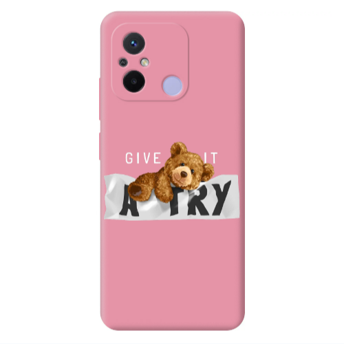 Xiaomi Redmi 12C Give me Pink Colored Silicone TPU Θήκη
