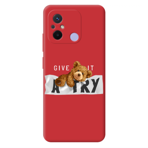Xiaomi Redmi 12C Give me Red Colored Silicone TPU Θήκη