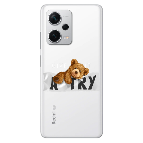 Xiaomi Redmi Note 12 5G Give me Transparent Silicone TPU Θήκη