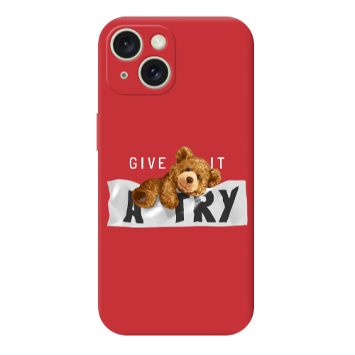 Apple iPhone 15 Give me Red Colored Silicone TPU Θήκη