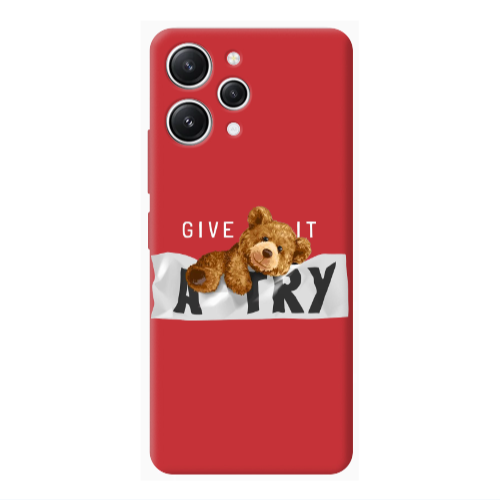 Xiaomi Redmi 12 Give me Red Colored Silicone TPU Θήκη
