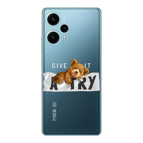 Xiaomi Poco F5 Give me Transparent Silicone TPU Θήκη