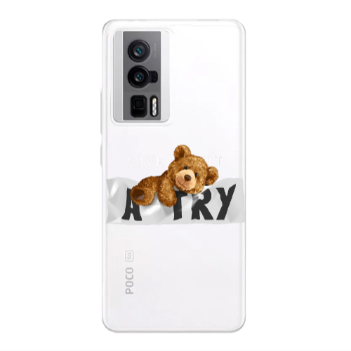 Xiaomi Poco F5 Pro Give me Transparent Silicone TPU Θήκη