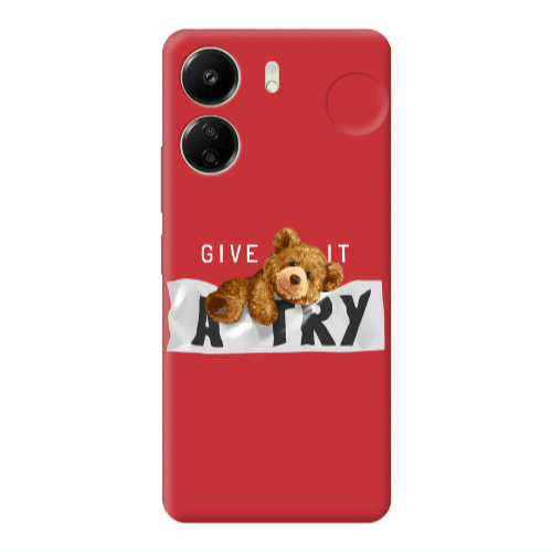 Xiaomi Redmi 13C Give me Red Colored Silicone TPU Θήκη