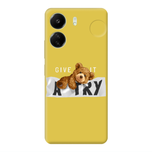 Xiaomi Redmi 13C Give me Yellow Colored Silicone TPU Θήκη