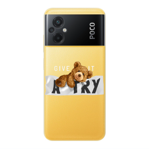 Xiaomi Poco M5 Give me Transparent Silicone TPU Θήκη