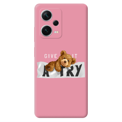 Xiaomi Poco X5 Give me Pink Colored Silicone TPU Θήκη