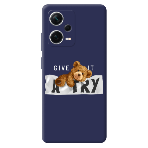 Xiaomi Poco X5 Give me Dark blue Colored Silicone TPU Θήκη