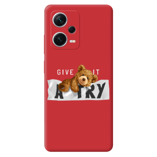 Xiaomi Poco X5 Give me Red Colored Silicone TPU Θήκη