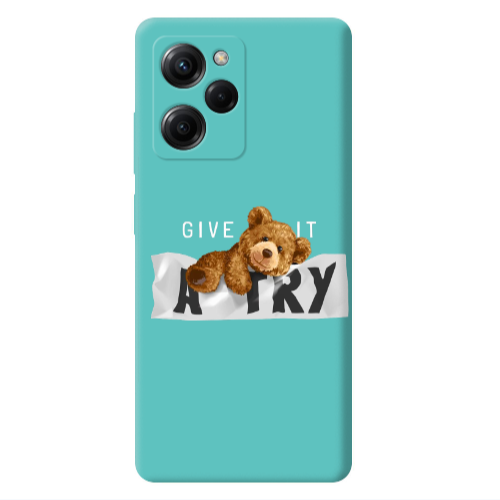 Xiaomi Poco X5 Pro Give me Turquoise Colored Silicone TPU Θήκη