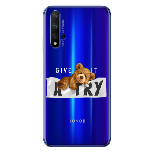 Huawei Nova 5 T Give me Transparent Silicone TPU Θήκη
