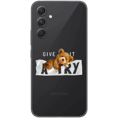 Samsung Galaxy A25 Give me Transparent Silicone TPU Θήκη