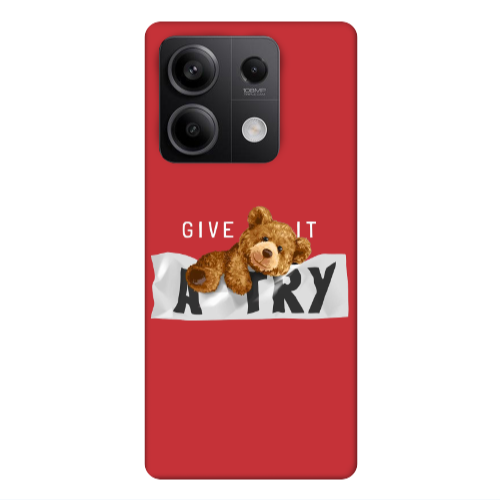Xiaomi Redmi Note 13 5G Give me Red Colored Silicone TPU Θήκη