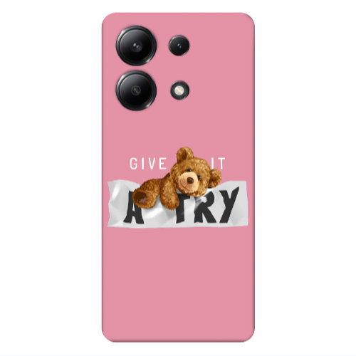 Xiaomi Redmi Note 13 4G Give me Pink Colored Silicone TPU Θήκη