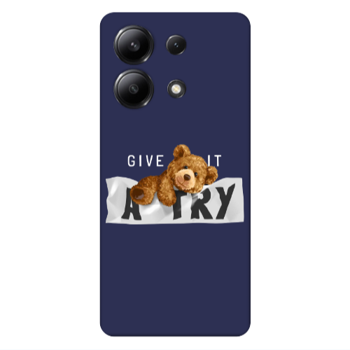 Xiaomi Redmi Note 13 4G Give me Dark blue Colored Silicone TPU Θήκη