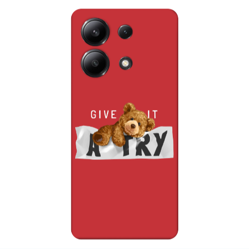 Xiaomi Redmi Note 13 4G Give me Red Colored Silicone TPU Θήκη