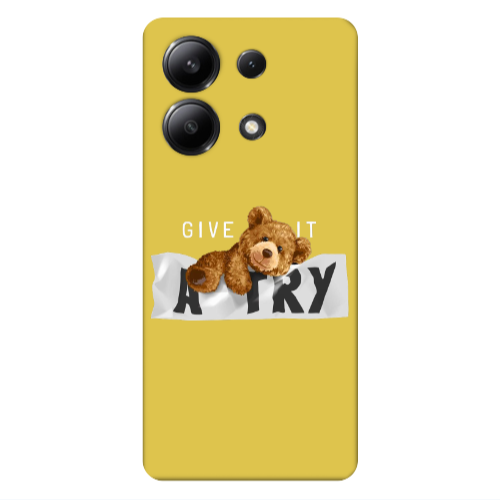 Xiaomi Redmi Note 13 4G Give me Yellow Colored Silicone TPU Θήκη
