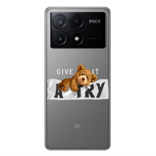 Xiaomi Poco X6Pro 5G Give me Transparent Silicone TPU Θήκη
