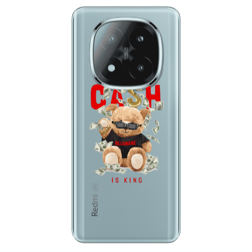 Xiaomi Redmi Note 14 Pro + 5g Cash is king Transparent Silicone TPU Θήκη