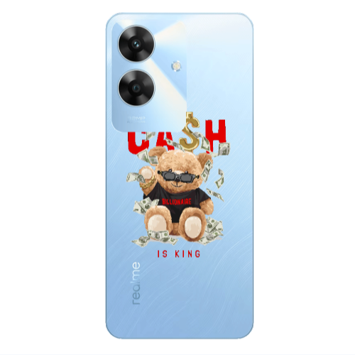 Realme Note 60 Cash is king Transparent Silicone TPU Θήκη