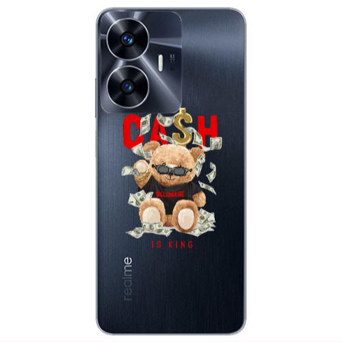 Realme Note 50 Cash is king Transparent Silicone TPU Θήκη