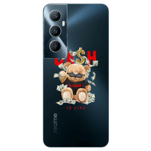 Realme C65 Cash is king Transparent Silicone TPU Θήκη