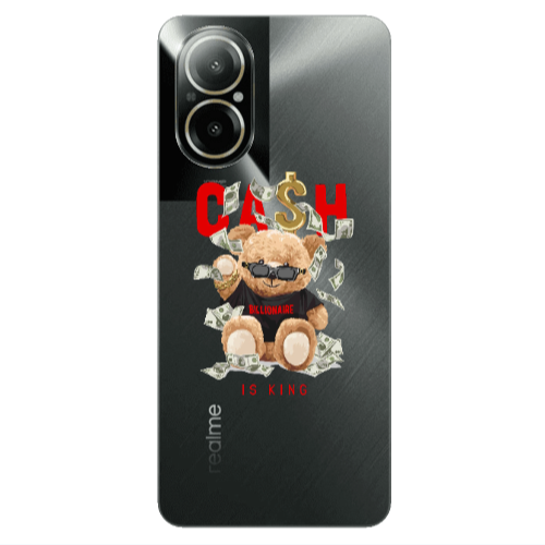 Realme C67 Cash is king Transparent Silicone TPU Θήκη