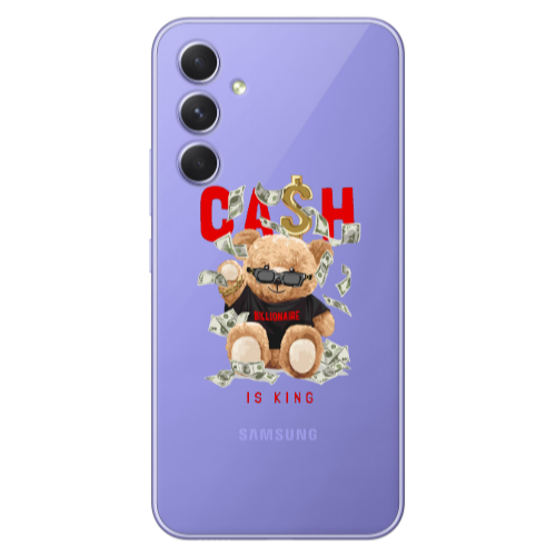 Samsung A56 Cash is king Transparent Silicone TPU Θήκη