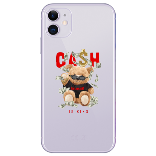 Apple iPhone 11  Cash is king Transparent Silicone TPU Θήκη