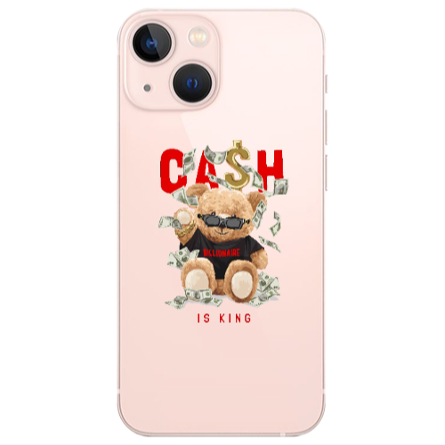 Apple iPhone 13 Cash is king Transparent Silicone TPU Θήκη