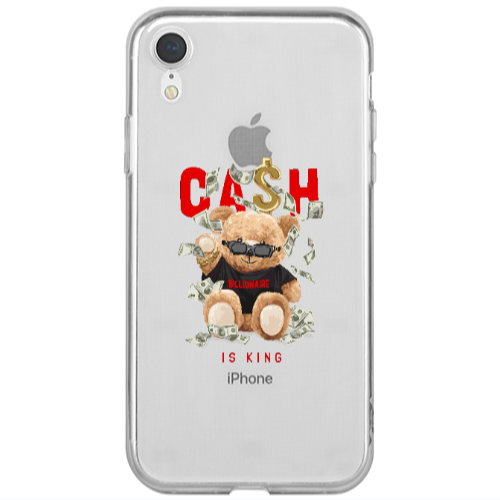 Apple iPhone Xr Cash is king Transparent Silicone TPU Θήκη