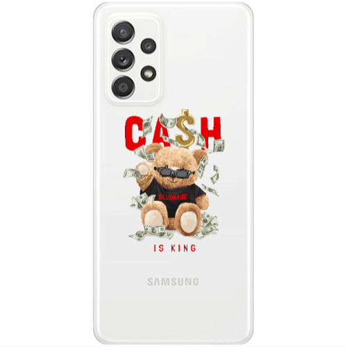 Samsung A52 Cash is king Transparent Silicone TPU Θήκη