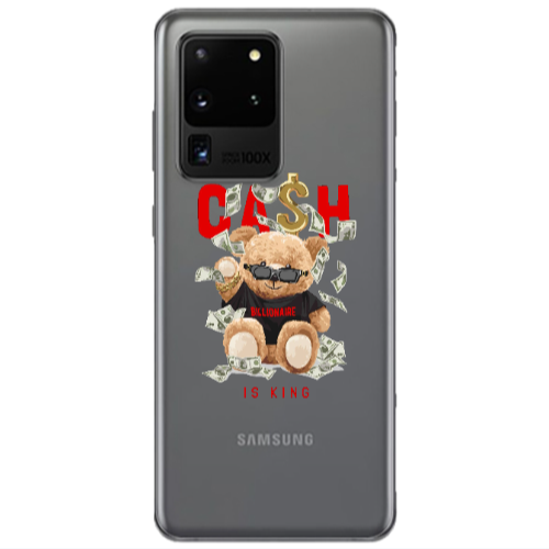 Samsung S20 Ultra Cash is king Transparent Silicone TPU Θήκη