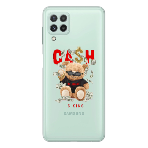 Samsung A22 4G Cash is king Transparent Silicone TPU Θήκη