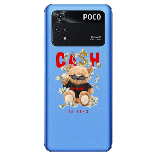 Xiaomi Poco M4 Pro 4G Cash is king Transparent Silicone TPU Θήκη