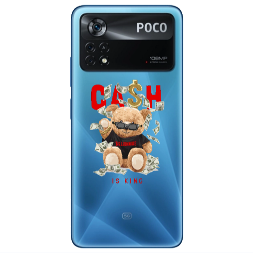 Xiaomi Poco X4 Pro Cash is king Transparent Silicone TPU Θήκη